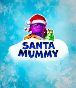  Оцените уникальный слот "Santa Mummy" от Belatra, где мумия в костюме Санты привносит праздничное настроение. На изображении изображена мумия, одетая в костюм Санты, окруженная синими морозными узорами. Она напоминает атмосферу зимних праздников. Название игры "Santa Mummy" выделено крупными белыми буквами на снежном фоне.